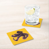 Dessous-de-verre Carré En Papier Octopus on balloon (En situation)