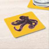 Dessous-de-verre Carré En Papier Octopus on balloon (Incliné)