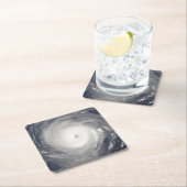 Dessous-de-verre Carré En Papier Oeil de l'ouragan (En situation)