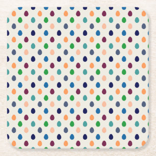 Dessous-de-verre Carré En Papier Oeufs de Pâques amusants
