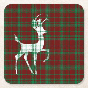 Dessous-de-verre Carré En Papier Oh Deer ! Noël rempli