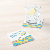 Dessous-de-verre Carré En Papier Oh! Les Endroits où tu iras ! Enfant anniversaire (En situation)