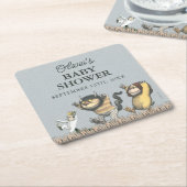 Dessous-de-verre Carré En Papier Oh mon Dieu ! Laissons le Rumpus sauvage commencer (Incliné)