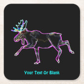 Dessous-de-verre Carré En Papier Oie électrique (Devant)