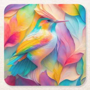 Dessous-de-verre Carré En Papier Oiseaux Imaginaires Oiseaux de soie