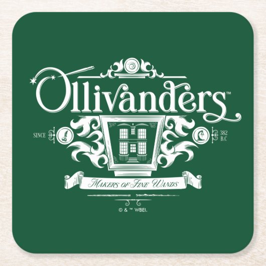 Dessous-de-verre Carré En Papier OLIVANDERS™ Makers of Fine Wands (Devant)