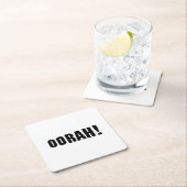 DESSOUS-DE-VERRE CARRÉ EN PAPIER OORAH ! (En situation)