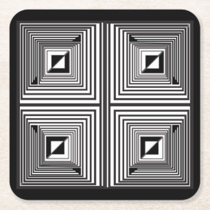 Dessous-de-verre Carré En Papier Optique via Formes