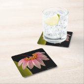 Dessous-de-verre Carré En Papier Orchidée rose tropicale (En situation)