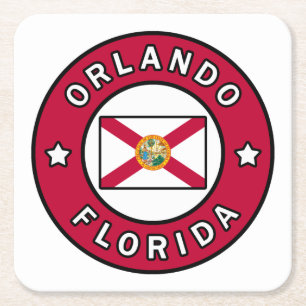 Dessous-de-verre Carré En Papier Orlando Floride