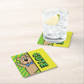 Dessous-de-verre Carré En Papier Ours Boo-Boo mignon (En situation)