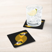 DESSOUS-DE-VERRE CARRÉ EN PAPIER OWL ABSTRAIT (En situation)