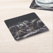 Dessous-de-verre Carré En Papier Pack Wolf (Incliné)