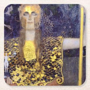Dessous-de-verre Carré En Papier Pallas Athena, Gustav Klimt