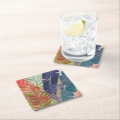 Dessous-de-verre Carré En Papier Palmes électriques (En situation)