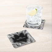 Dessous-de-verre Carré En Papier Palmier (En situation)