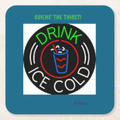 Dessous-de-verre Carré En Papier Paper Coaster (Devant)