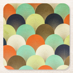 Dessous-de-verre Carré En Papier Papier peint coloré : design artistique.