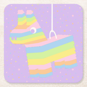 Dessous-de-verre Carré En Papier Papier pour fête de pinata