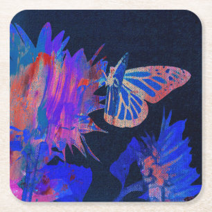 Dessous-de-verre Carré En Papier Papillon