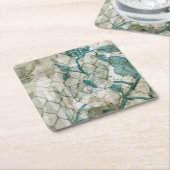 Dessous-de-verre Carré En Papier Papillons arabes VI (Incliné)