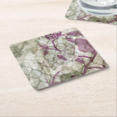 Dessous-de-verre Carré En Papier Papillons d'arabesque IV (Incliné)