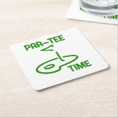 Dessous-de-verre Carré En Papier Par Tee Time (Incliné)