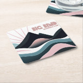 Dessous-de-verre Carré En Papier Parc national Big Bend Colour Hills (Incliné)