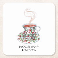 Parce que happy adore le slogan du thé, vintage ro