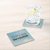 Dessous-de-verre Carré En Papier Parfois nous sommes examinés (En situation)