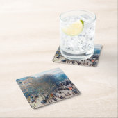 Dessous-de-verre Carré En Papier Paris Boulevard, Claude Monet (En situation)
