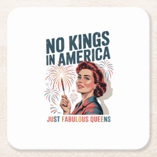 Dessous-de-verre Carré En Papier Pas de rois en Amérique Fabulous Queens Pride 2025