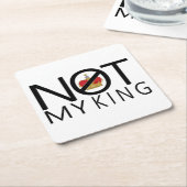 Dessous-de-verre Carré En Papier Pas mon roi (Incliné)