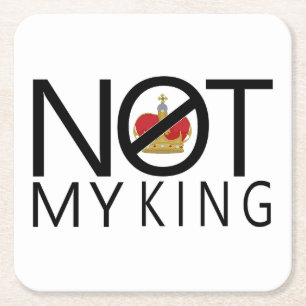Dessous-de-verre Carré En Papier Pas mon roi