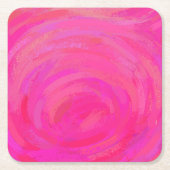 Dessous-de-verre Carré En Papier Passion rose (Devant)