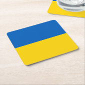 Dessous-de-verre Carré En Papier Patriotic Ukraine (Incliné)