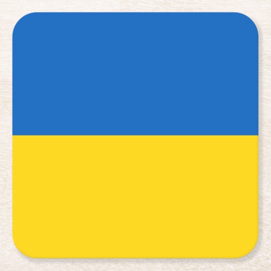 Dessous-de-verre Carré En Papier Patriotic Ukraine (Devant)