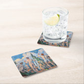 Dessous-de-verre Carré En Papier Paul Cezanne - Bathers (En situation)