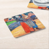 Dessous-de-verre Carré En Papier Paul Gauguin - Paysannes Bretonnes (Incliné)