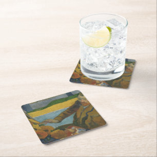 Dessous-de-verre Carré En Papier Paul Gauguin Vincent van Gogh peinture tournesols
