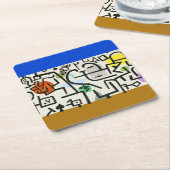 Dessous-de-verre Carré En Papier Paul Klee Rich Harbour Expressionnisme Abstrait (Incliné)