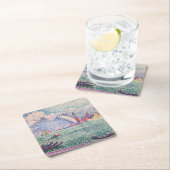 Dessous-de-verre Carré En Papier Paul Signac - Arc-en-ciel, Venise (En situation)