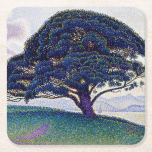 Dessous-de-verre Carré En Papier Paul Signac - Le pin de Bonaventure