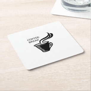 Dessous-de-verre Carré En Papier Pause café
