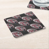 Dessous-de-verre Carré En Papier Pause et exécution (Incliné)