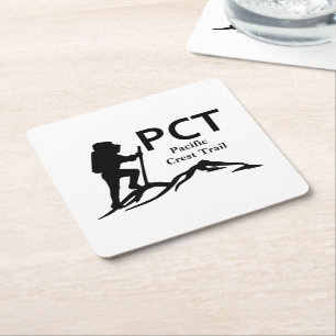 Dessous-de-verre Carré En Papier PCT - Pacific Crest Trail