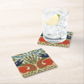 Dessous-de-verre Carré En Papier Peacock, William Morris (En situation)