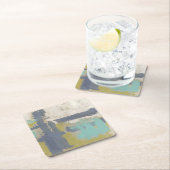 Dessous-de-verre Carré En Papier Peinture moderne pour la libre expression (En situation)