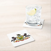 Dessous-de-verre Carré En Papier Pennsylvania flag (En situation)