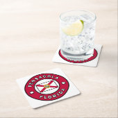 Dessous-de-verre Carré En Papier Pensacola Floride (En situation)